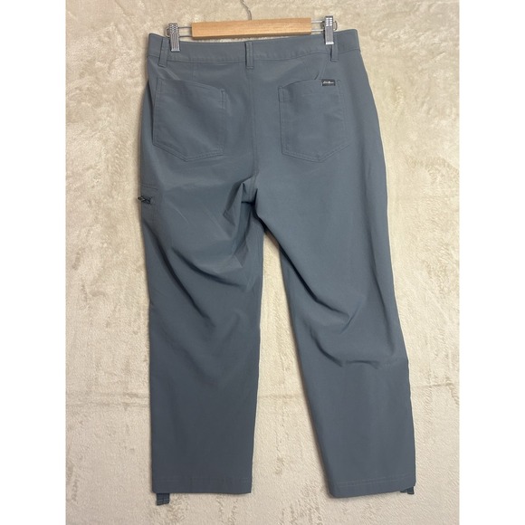 Eddie Bauer Women's 6 Blue Ripstop Crop Capri Pants Cargo Pocket Polyester - Picture 6 of 9